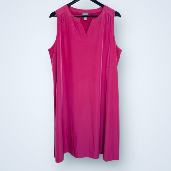 CHICO’S Sleeveless Shift Dress | Hot Pink‎ | Size 16 (Chico’s size 3) - Picture 1 of 6
